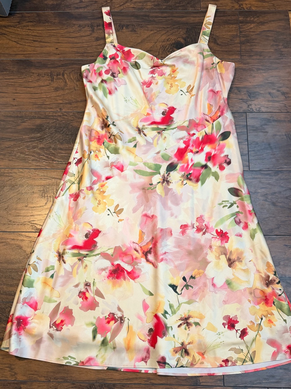 Donna Karan Floral Midi Dress